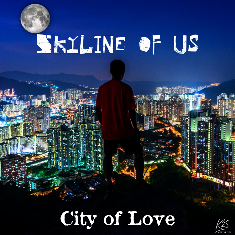 Skyline of Us – City of Love | Urban Night Digital Poster